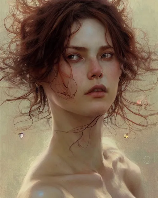 Image similar to betula pendula, beauty portrait, fantasy digital art by moebius, greg rutkowski, denis sarazhin, mucha, highly detailed, artstation