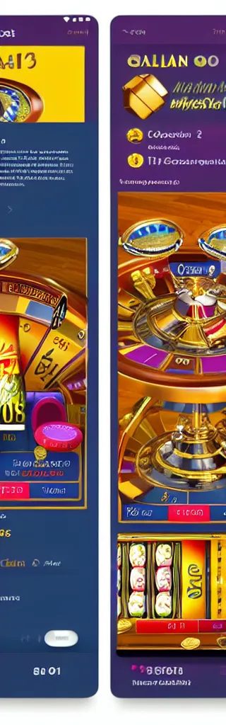 Prompt: casino slots, material design, solana colors