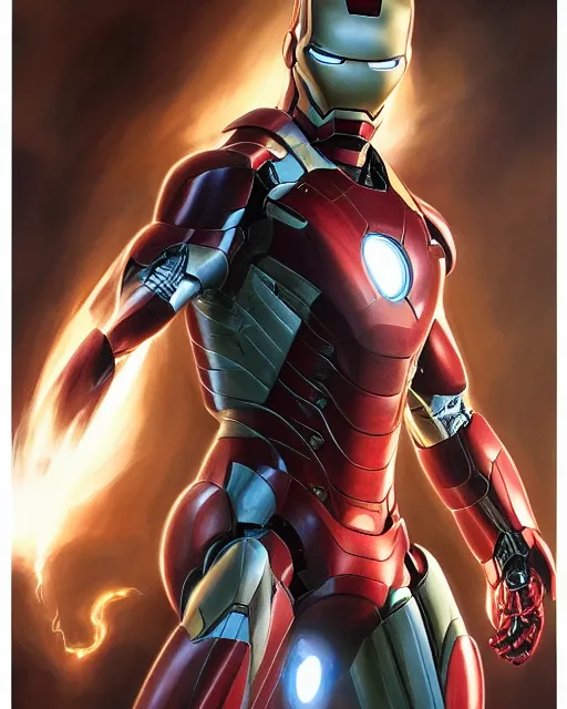 Image similar to 5 5 mm portrait photo of tom cruise as superior iron man. magical atmosphere. art by artgerm and greg rutkowski. highly detailed 8 k. intricate. lifelike. soft light. nikon d 8 5 0.
