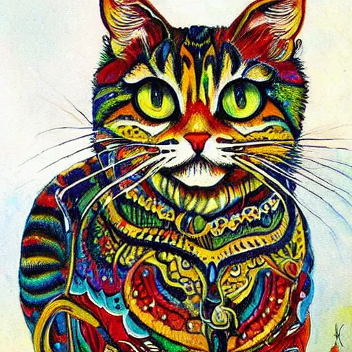 Prompt: a beautiful painting representative of the art style of louis wain