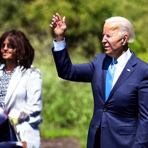 Prompt: Joe Biden wearing Iron Man's armor