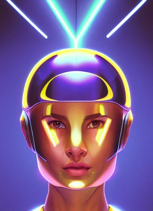 Prompt: symmetry!! portrait of side!! of a 9 0 s aerobic character with soda pop helmet and golden stripe spandex, lightning laser beam, fantasy, glowing lights!! intricate, elegant, highly detailed, digital painting, artstation, concept art, smooth, sharp focus, illustration, art by julian del rey and greg rutkowski