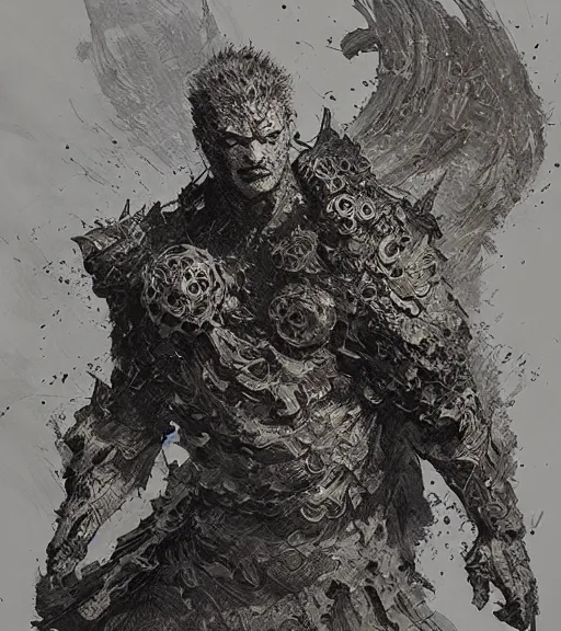 Prompt: けとう すくる, pen and ink, intricate line drawings, by craig mullins, ruan jia, kentaro miura, greg rutkowski, loundraw