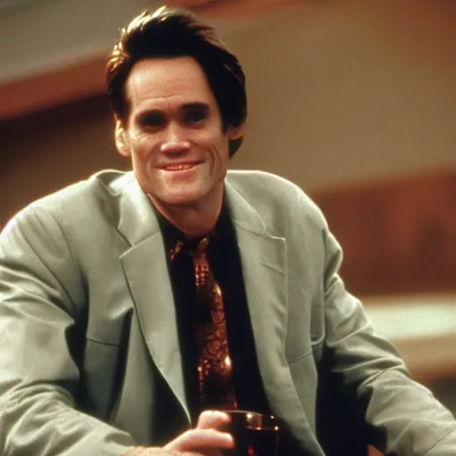 Prompt: Jim Carrey in Twin Peaks