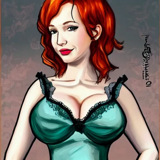 Prompt: Christina Hendricks with anime style, bath,