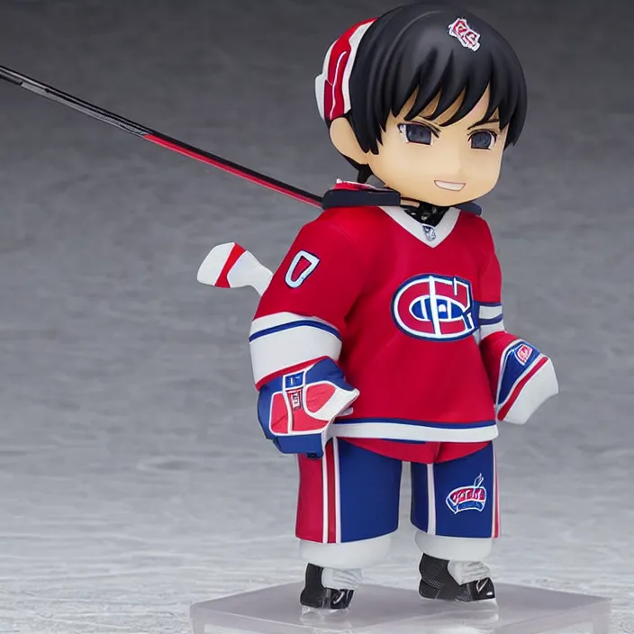 Image similar to Carey Price, An anime Nendoroid of Carey Price, Montreal Habs Canadien figurine, detailed product photo