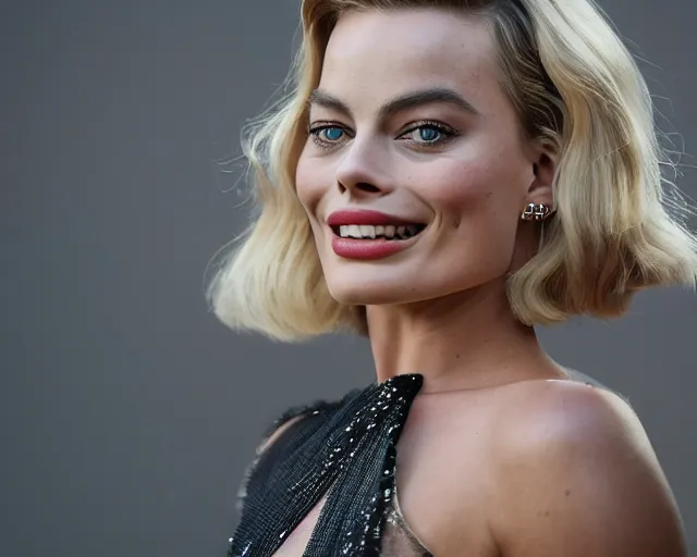 Prompt: a photo of margot robbie falling in the sky next to a helicopter, hyper realistic faces, beautiful eyes, cinematic, long shot, hyper detailed, 8 5 mm photograph, 8 k resolution, film still, sharp lens, wide lens