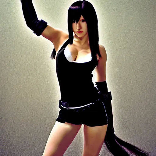 Image similar to tifa lockhart by mingchen shen