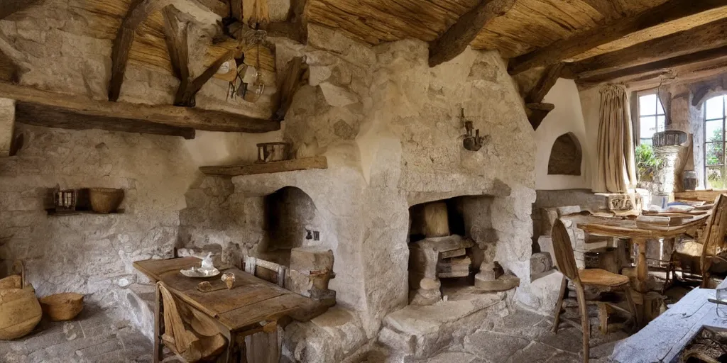 Image similar to medieval cottage interior