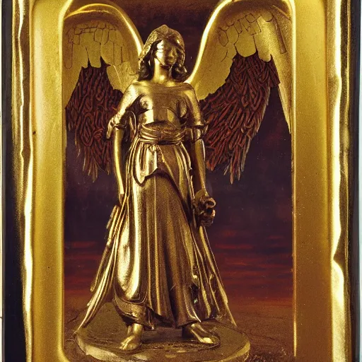 Image similar to angel with golden armor