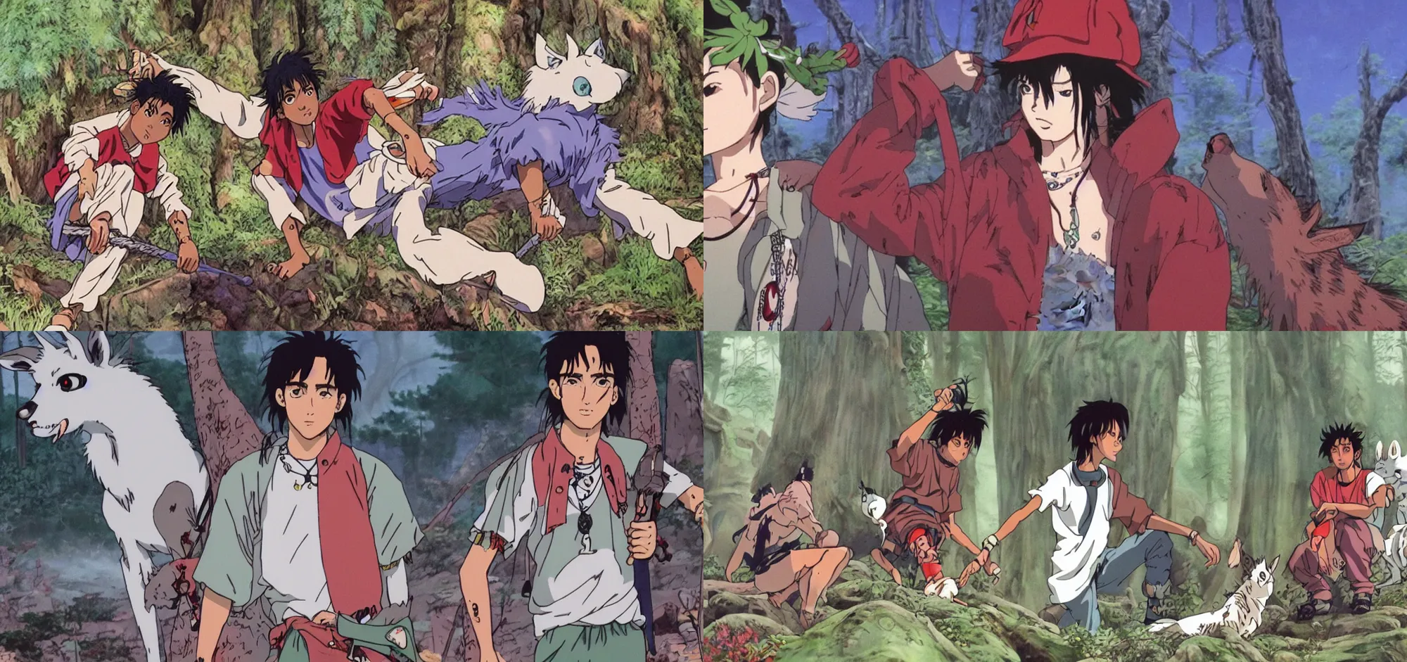 Prompt: Playboi Carti in Princess Mononoke