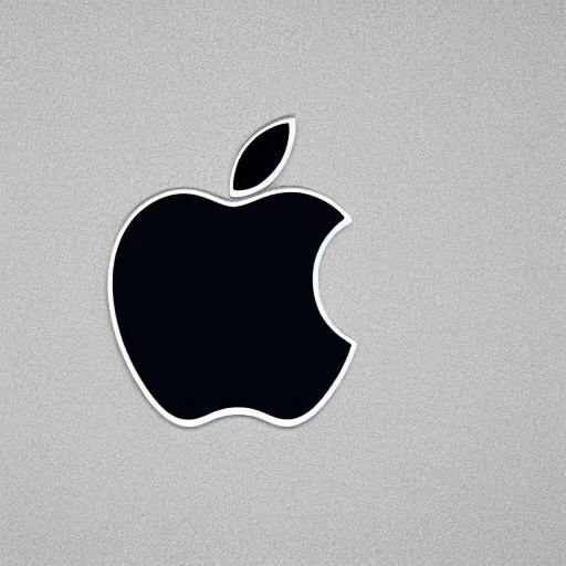 Image similar to new logo of apple company designed by alien artist