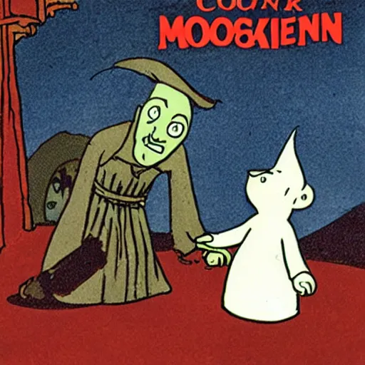 Image similar to count orlok in the moomin comics