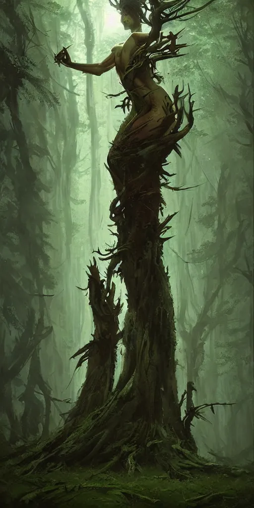 Image similar to Spirit soul of forest, by Greg Rutkowski