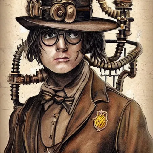 Image similar to Steampunk Harry Potter