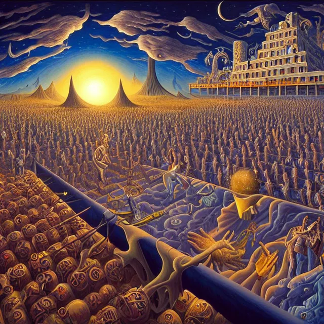 Image similar to the carnival of nightmares, polycount, surrealism, surrealist, cosmic horror, rob gonsalves, high detail