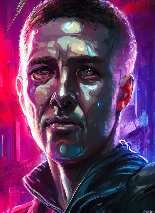 Prompt: cyberpunk space pilot character ( blade runner 2 0 4 9, dystopian, cyberpunk 2 0 7 7 character design ). attractive face. portrait by james gurney and laurie greasley, oil on canvas. cinematic composition, hyper realism, realistic proportions, anatomy, dramatic lighting, photorealistic, high detail, 4 k