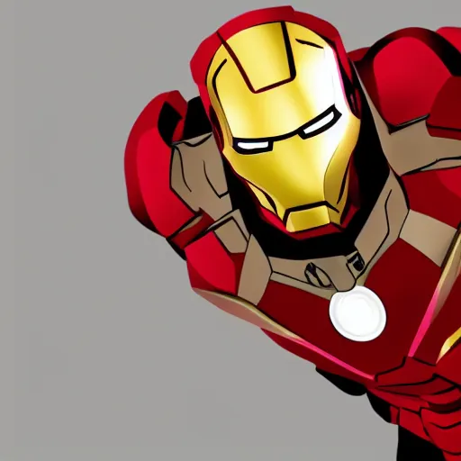 Image similar to iron man, illustration