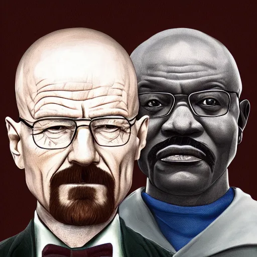 Prompt: Walter White, The President of Namibia, Alchemist of the Green Grass, digital painting, trending on artstation