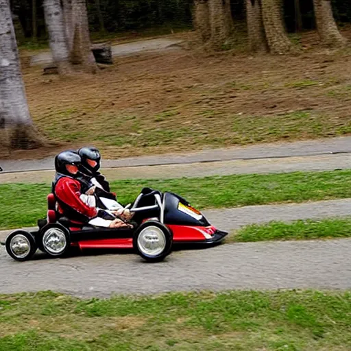 Prompt: medieval go-kart racing