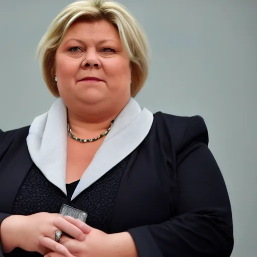 Prompt: Erna Solberg