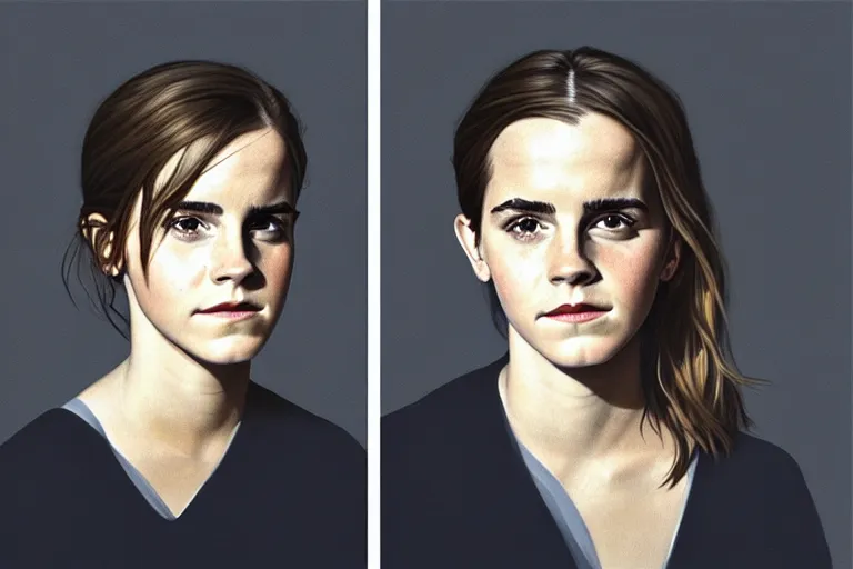 Prompt: portrait of emma watson artwork by tim eitel