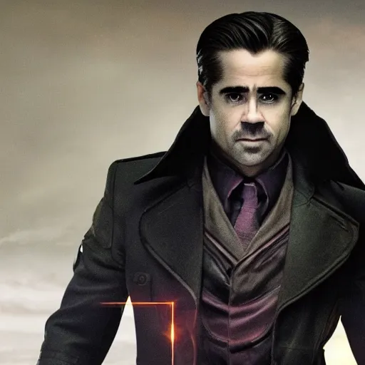 Prompt: Colin Farrell as Gambit