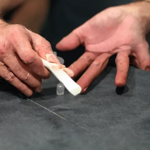 Prompt: A photo of Anthony Fauci injecting heroin into his right arm