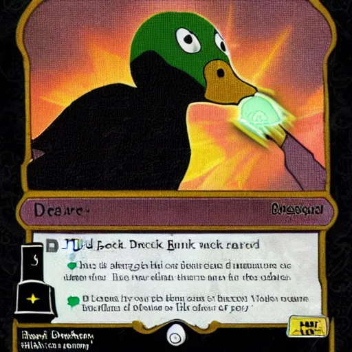 Prompt: dark lord duck