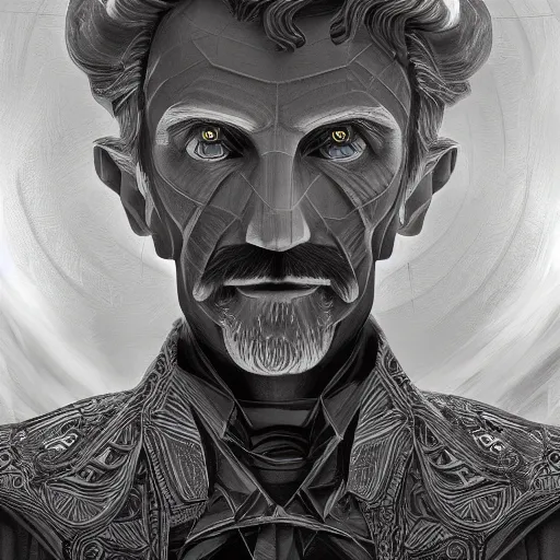 Image similar to Nikola Tesla in the fall guys, intricate detailed, ornate, behance, artstation, unreal render, unreal engine 5, octane