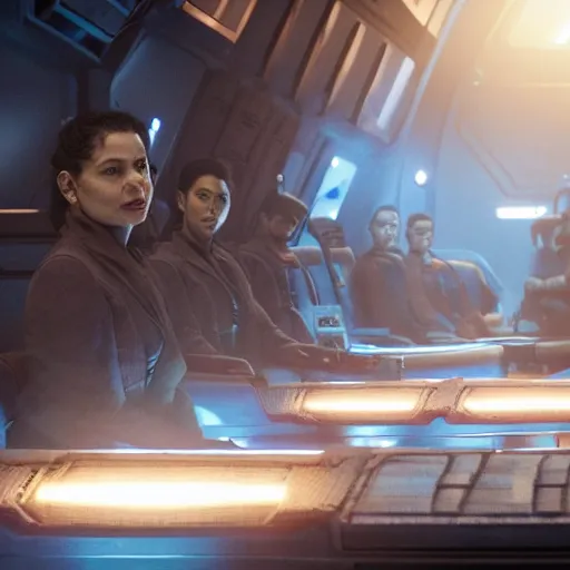 Prompt: the expanse spaceship tv show still 4k