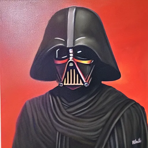 Image similar to oil painting of darth revan