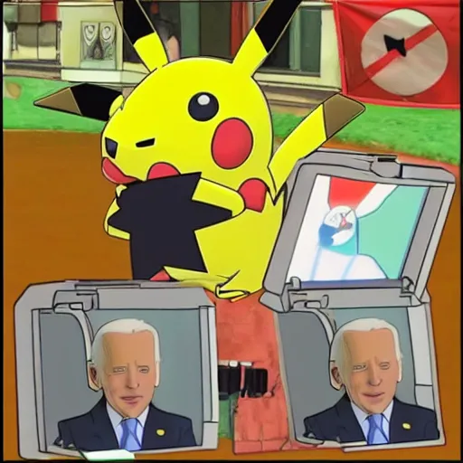 Prompt: Joe Biden as a Pokémon 4k