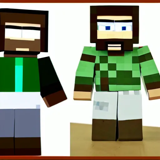 Prompt: Steve from Minecraft as a southpark character