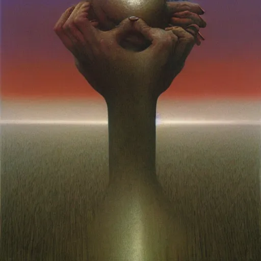 Image similar to Acid. Zdzisław Beksiński.