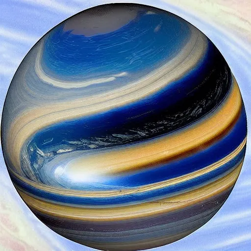 Image similar to gas giant, perfectly spherical, detailed, nasa