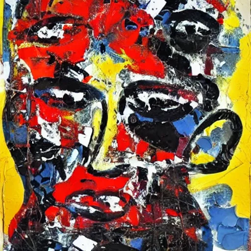 Image similar to painting by riopelle