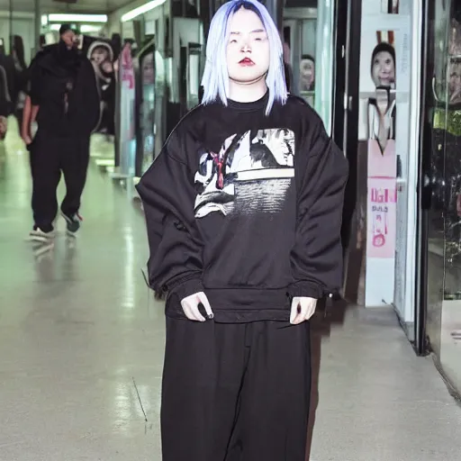 Image similar to asian billie eilish