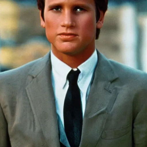 Prompt: alternate universe where a young Chevy Chase played James Bond