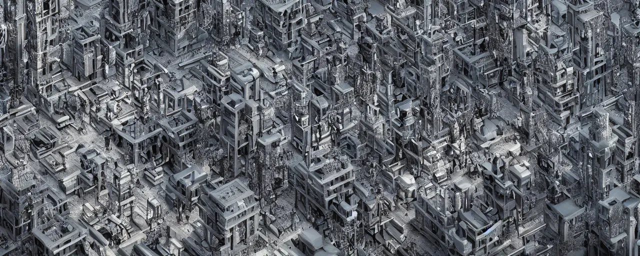 Image similar to dystopian city in intricate details, ultra detailed, digital art, octane render, micro detail 4k