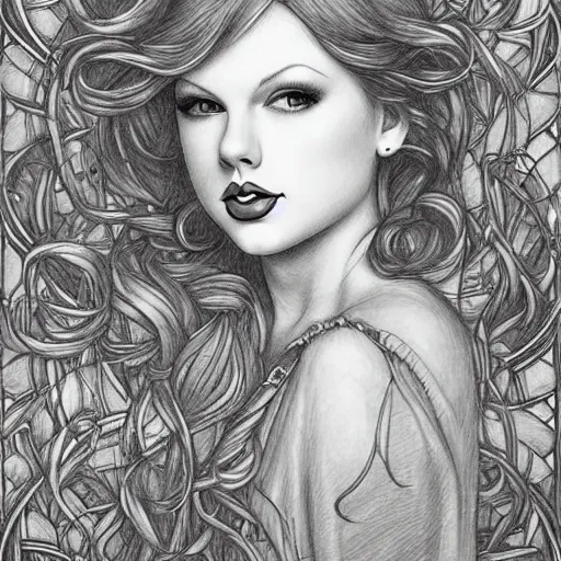 Taylor Swift pencil drawing | Sean Hales | Flickr