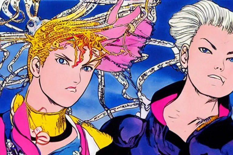 Prompt: xuxa, by Hirohiko Araki