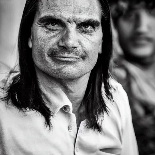 Image similar to Jair Bolsonaro evil 50mm portrait