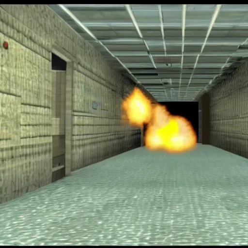 Prompt: a still of no time to die in goldeneye 6 4 graphics, extremely blocky and low resolution, crt filter