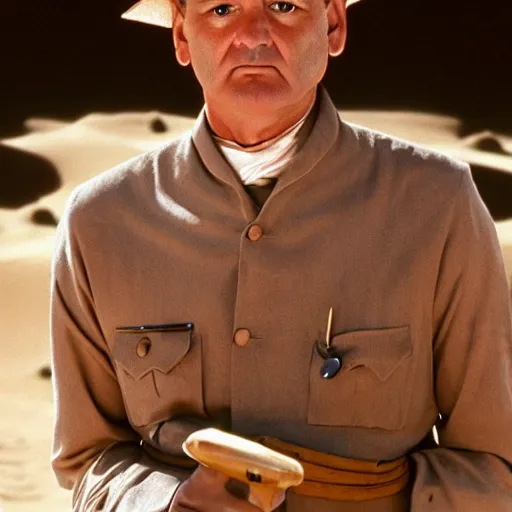 Prompt: bill murray in lawrence of arabia