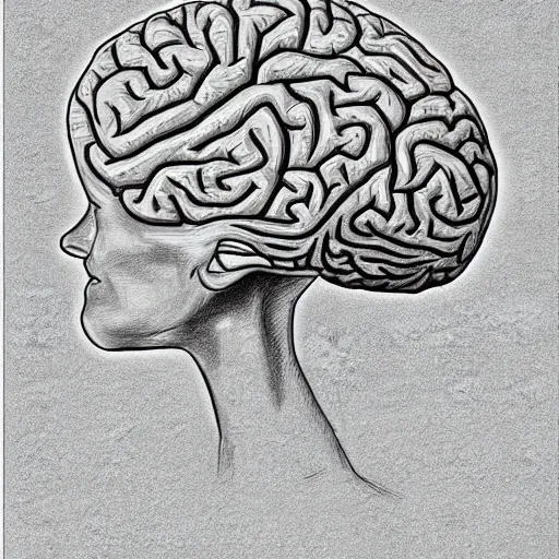 Sketch Of The Human Brain Royalty Free SVG, Cliparts, Vectors, and Stock  Illustration. Image 16771583.