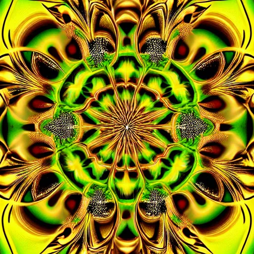 Image similar to Fractal Artwork in the style of Missy Gainer, deviantart