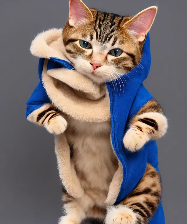 Image similar to a cat wearing a kigurumi