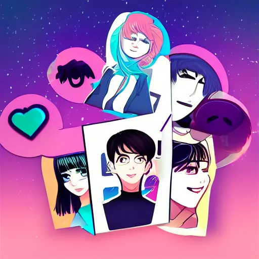 Prompt: aesthetic!!! webtoon logo