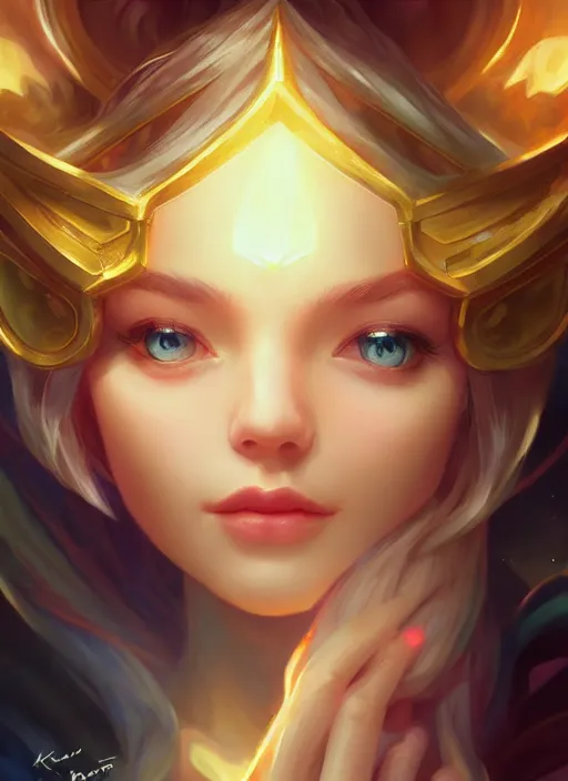 Image similar to beautiful lux fortune from league of legends, half body shot, path traced, realistic, highly detailed, high quality, digital painting, hd, alena aenami, lilia alvarado, shinji aramaki, karol bak, alphonse mucha, tom bagshaw